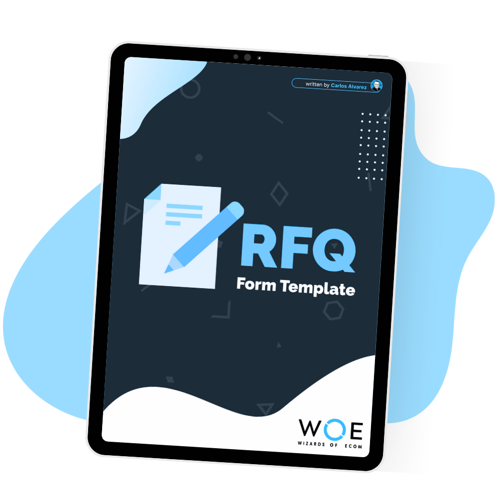 RFQ Form Template - Mockup